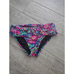 Women's Lilly Pulitzer Lagoon Sarong Hipster Swimsuit Bikini Bottom‎ Multi Color